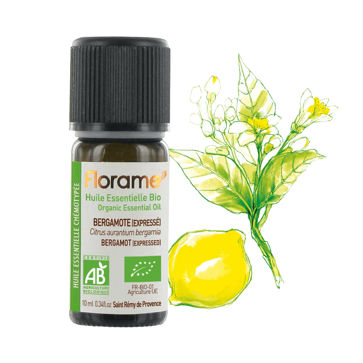 Huile Essentielle de Bergamote Zeste (expressée) Biologique